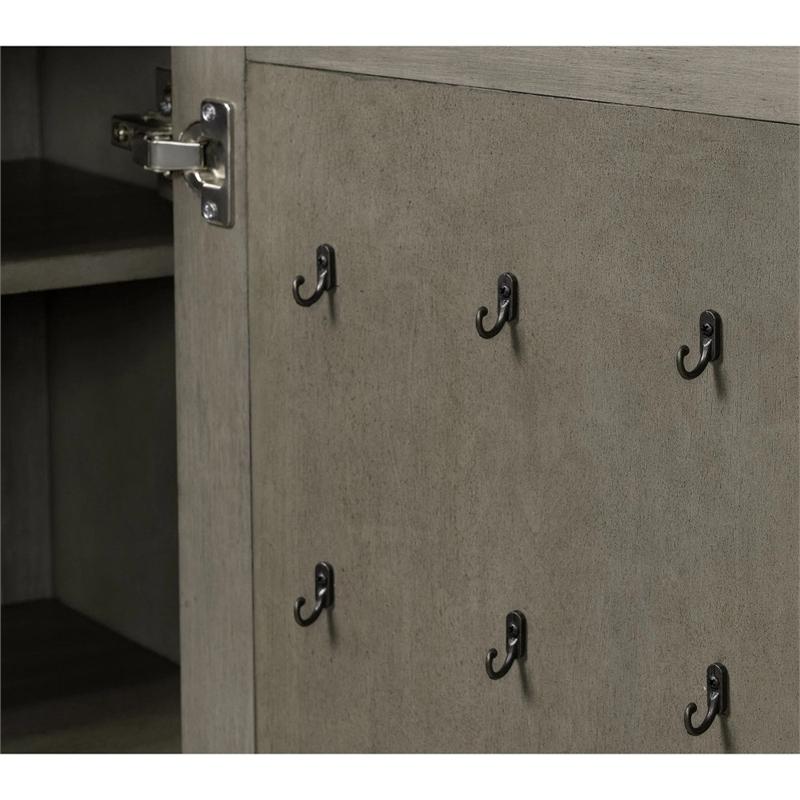 Picket House Furnishings Paterson Wood 1-Door/7-Drawers Bedroom Chest in Gray