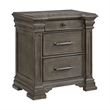 Picket House Furnishings Paterson  3-Drawer Nightstand  (Sliding Top) in Grey