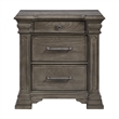 Picket House Furnishings Paterson  3-Drawer Nightstand  (Sliding Top) in Grey