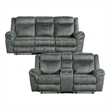 Picket House Furnishings Tasso 2PC Living Room Set in FB367 Charcoal