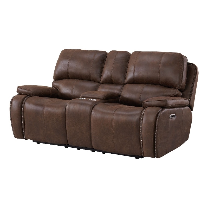 Picket House Furnishings Grover Power Motion Loveseat-Power HeadRecliner&Console