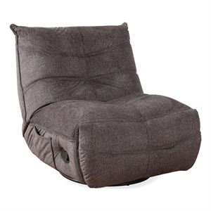 picket house furnishings indi swivel recliner in lugano metal