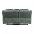 Picket House Furnishings Tasso Motion Loveseat with Console in FB367 Charcoal