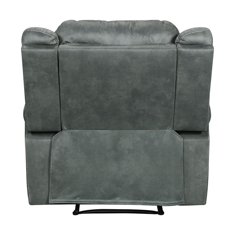 Picket House Furnishings Tasso Glider Recliner in FB367 Charcoal