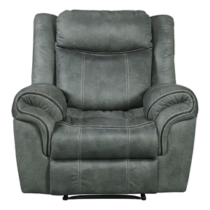 picket house furnishings tasso glider recliner in fb367 charcoal