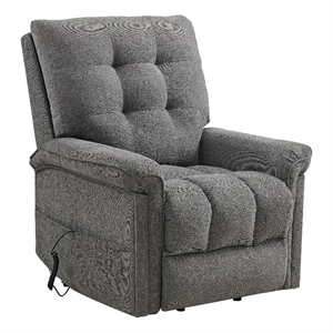 picket house furnishings secco power motion lift chair - 15337-2 ribbit charcoal