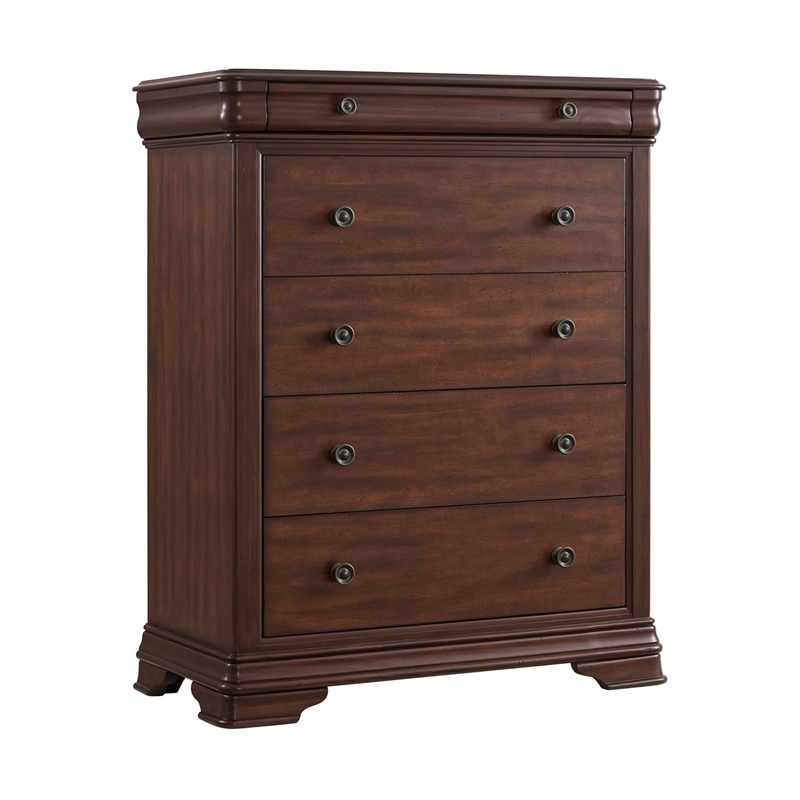 Picket House Furnishings Stark King 5PC Bedroom Set in Cherry