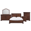 Picket House Furnishings Stark King 5PC Bedroom Set in Cherry