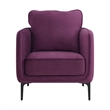 Picket House Furnishings Reale Chair in Lavish 152 Purple Velvet
