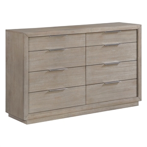 Picket House Furnishings Cadia Wood 8-Drawers Bedroom Dresser in Gray