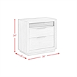 Picket House Furnishings Cadia  2-Drawer Nightstand with USB in Grey