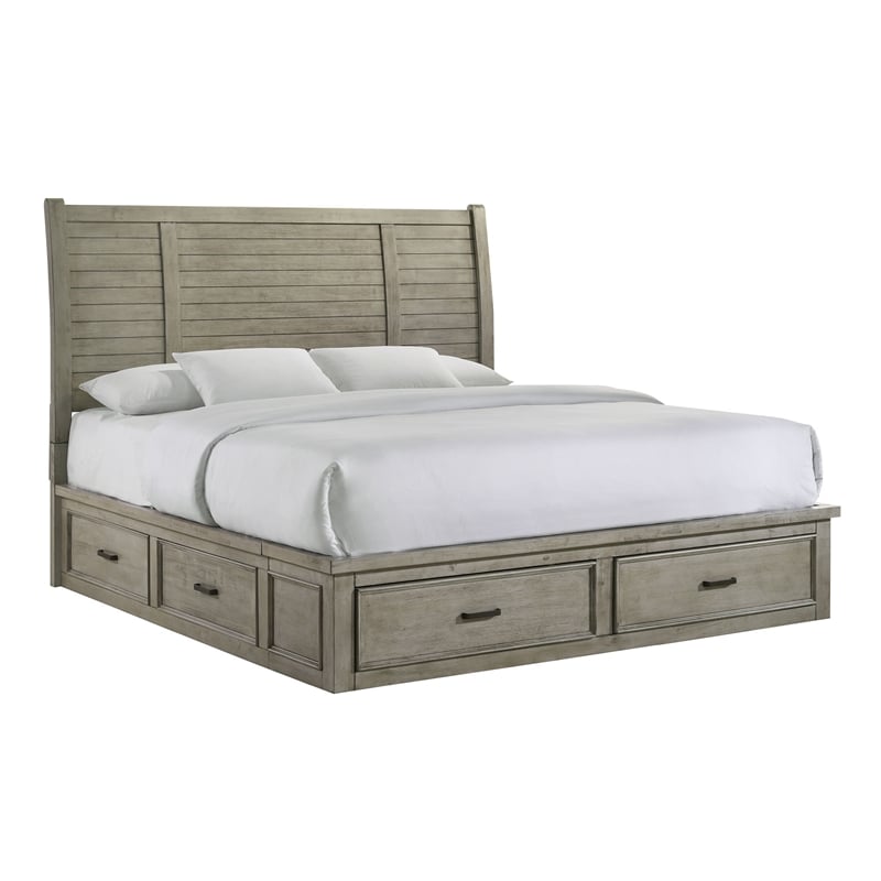 Picket House Furnishings Damen King Storage 3PC Bedroom Set in Drift Gray