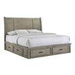 Picket House Furnishings Damen King Storage 5PC Bedroom Set in Drift Gray