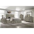 Picket House Furnishings Damen Queen Storage 5PC Bedroom Set in Drift Gray