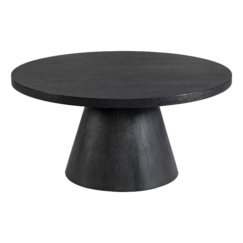Picket House Furnishings Canal  Round Coffee Table in Black