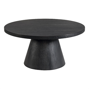 Picket House Furnishings Canal  Round Coffee Table in Black