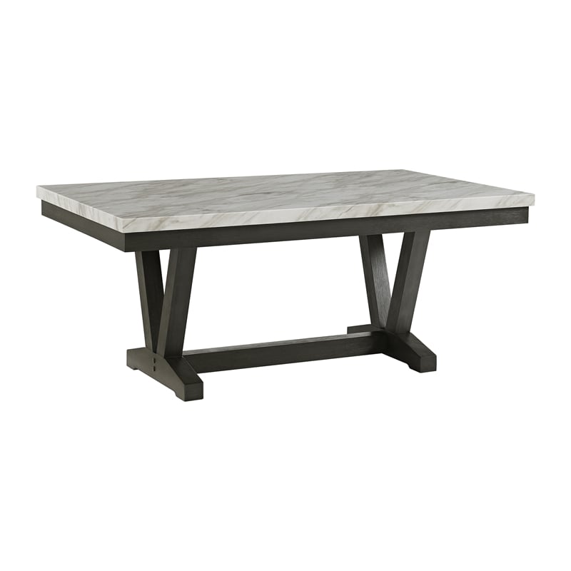 Picket House Furnishings Eve 6PC Dining Set in Charcoal