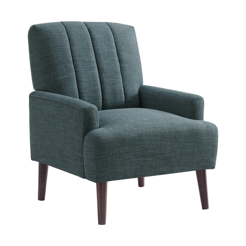 Picket House Furnishings May Chair with Channel Back in Palmer Teal