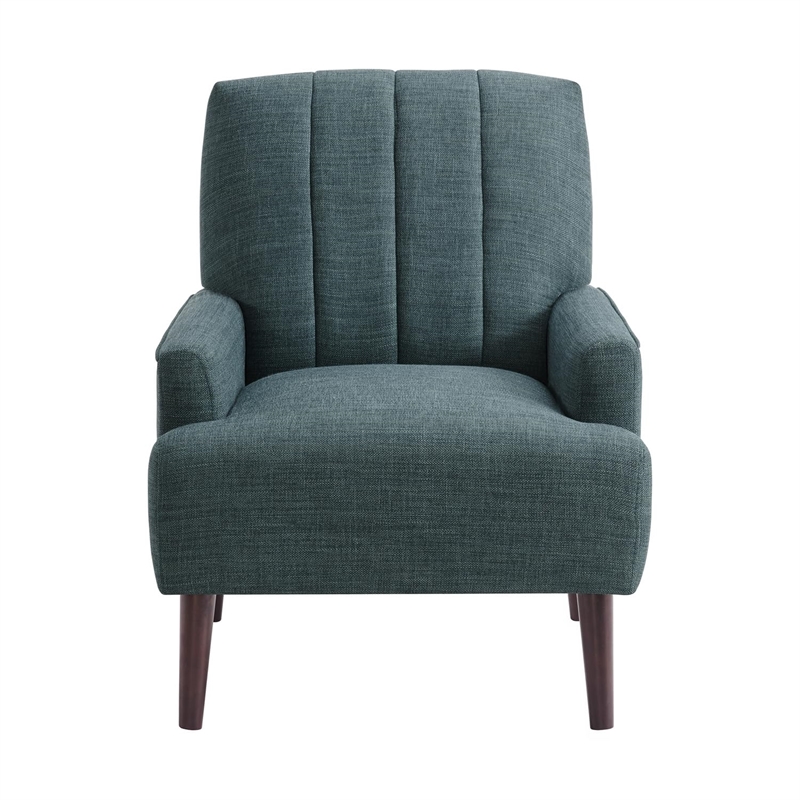 Picket House Furnishings May Chair with Channel Back in Palmer Teal