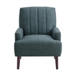 Picket House Furnishings May Chair with Channel Back in Palmer Teal