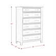 Picket House Furnishings Damen 6-Drawer Chest in Drift Gray