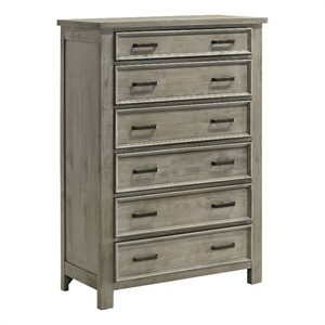 Picket House Furnishings Damen 6-Drawer Chest in Drift Gray