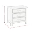 Picket House Furnishings Damen 3-Drawer Nightstand in Drift Grey
