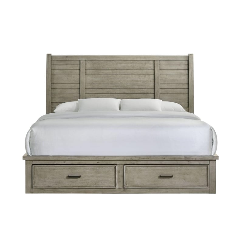 Picket House Furnishings Damen King Storage Bed in Drift Gray