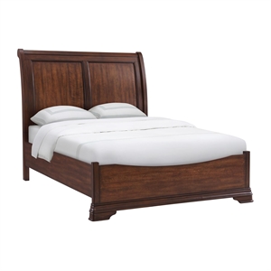 Picket House Furnishings Stark Sleigh Headboard Queen Bed in Cherry