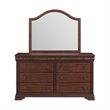 Picket House Furnishings Stark 8-Drawers Bedroom Dresser & Mirror Set in Cherry