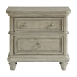 Picket House Furnishings Emiko 2-Drawer Nightstand with USB in Light Gray