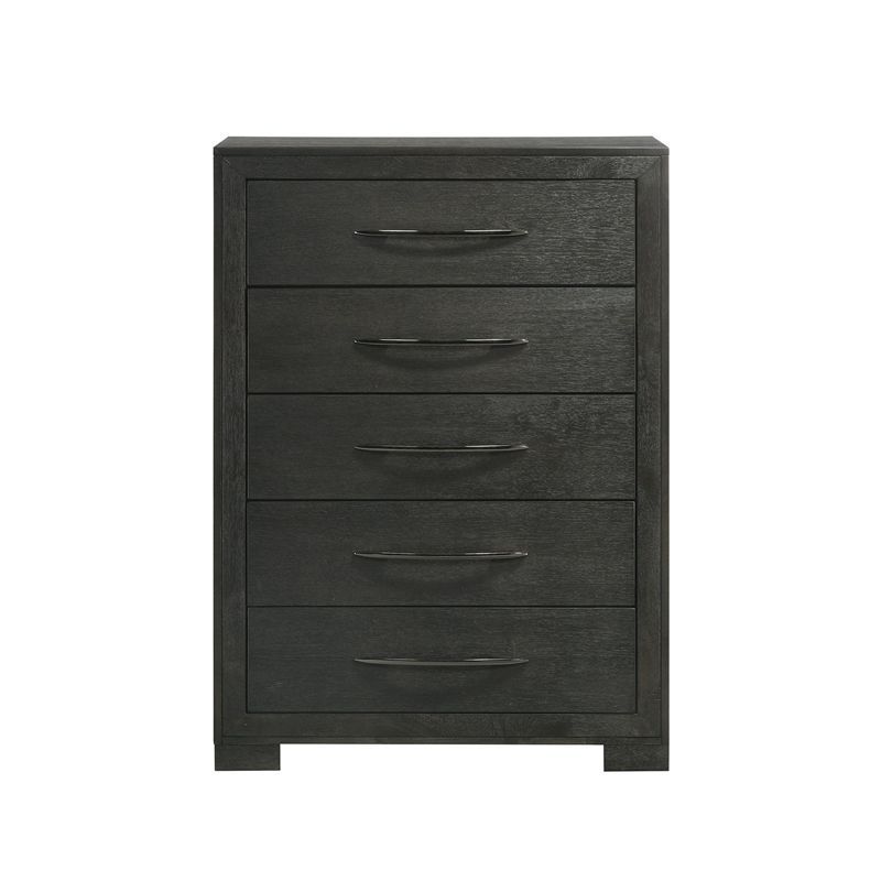 Picket House Furnishings Kenn 5-Drawer Chest in Black