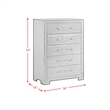 Picket House Furnishings Kenn 5-Drawer Chest in Black