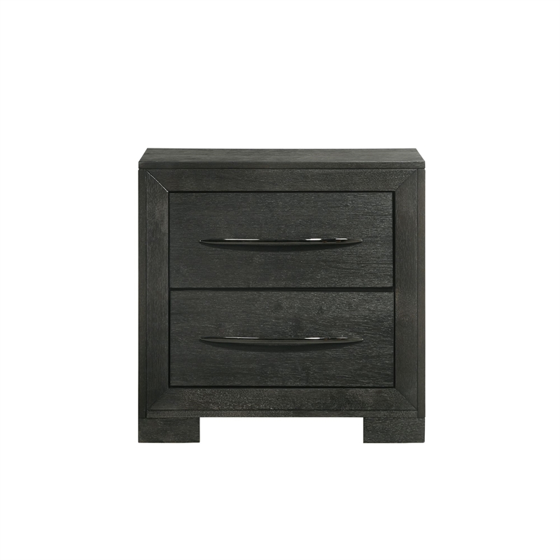 Picket House Furnishings Kenn 2-Drawer Nightstand in Black