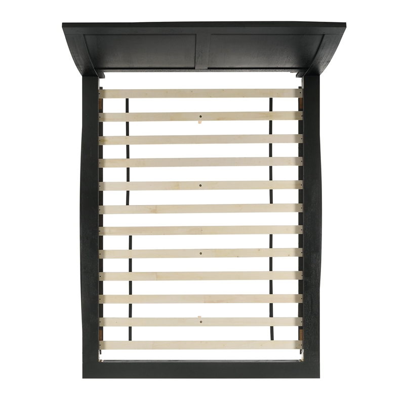 Picket House Furnishings Kenn Queen Platform Bed with Arched Base in Black