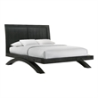 Picket House Furnishings Kenn Queen Platform Bed with Arched Base in Black