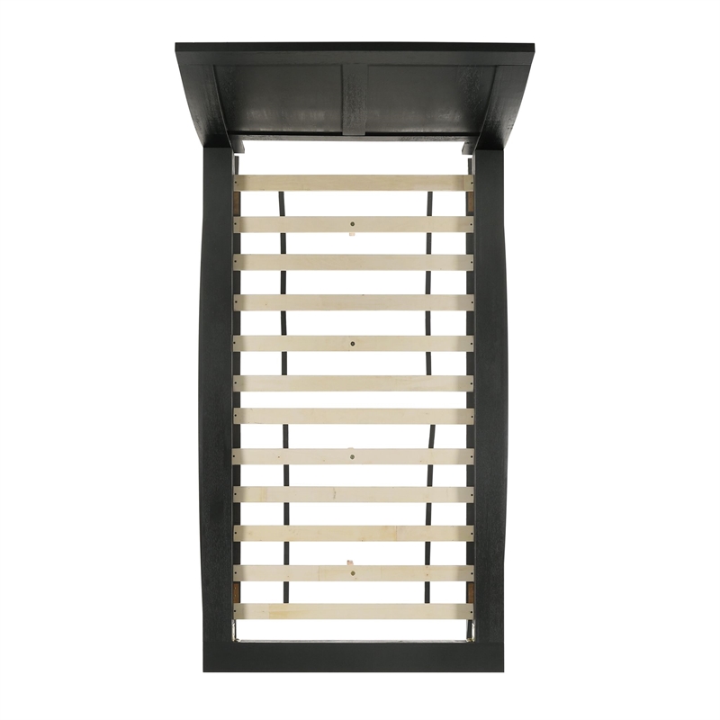 Picket House Furnishings Kenn Twin Platform Bed with Arched Base in Black