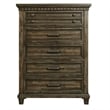 Picket House Furnishings Windom 5-Drawer Chest in Charcoal