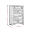 Picket House Furnishings Windom 5-Drawer Chest in Charcoal