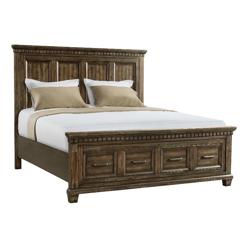 Picket House Furnishings Windom Queen Storage Bed in Charcoal