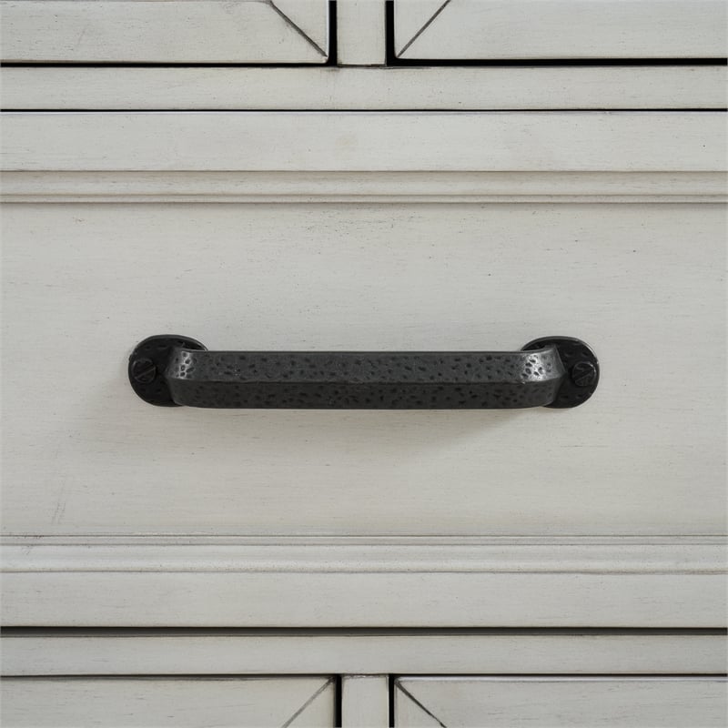 Picket House Furnishings Windom King Storage Bed in Antique White