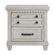 Picket House Furnishings Windom 2-Drawer Nightstand with USB in Antique White