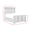Picket House Furnishings Sumner Queen Panel Bed in Antique White