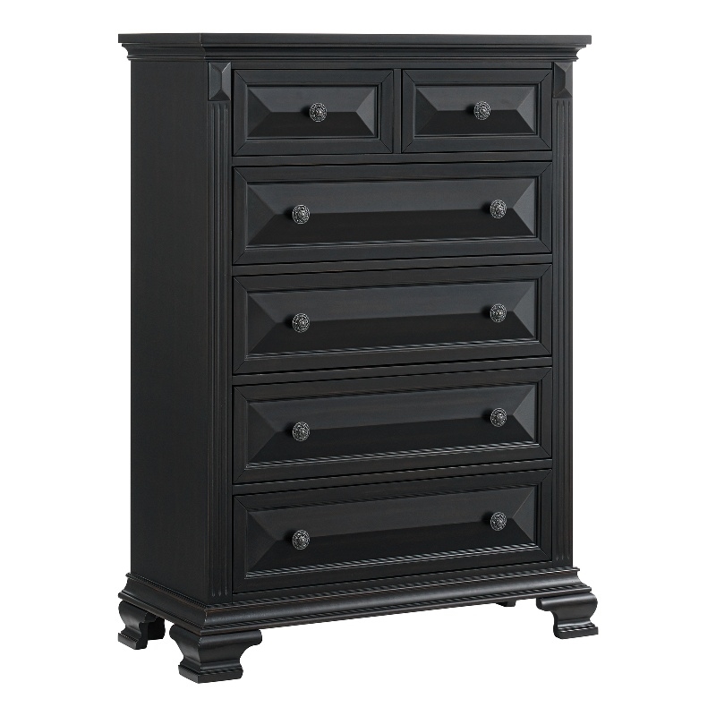 Picket House Furnishings Sumner 6-Drawer Chest in Black