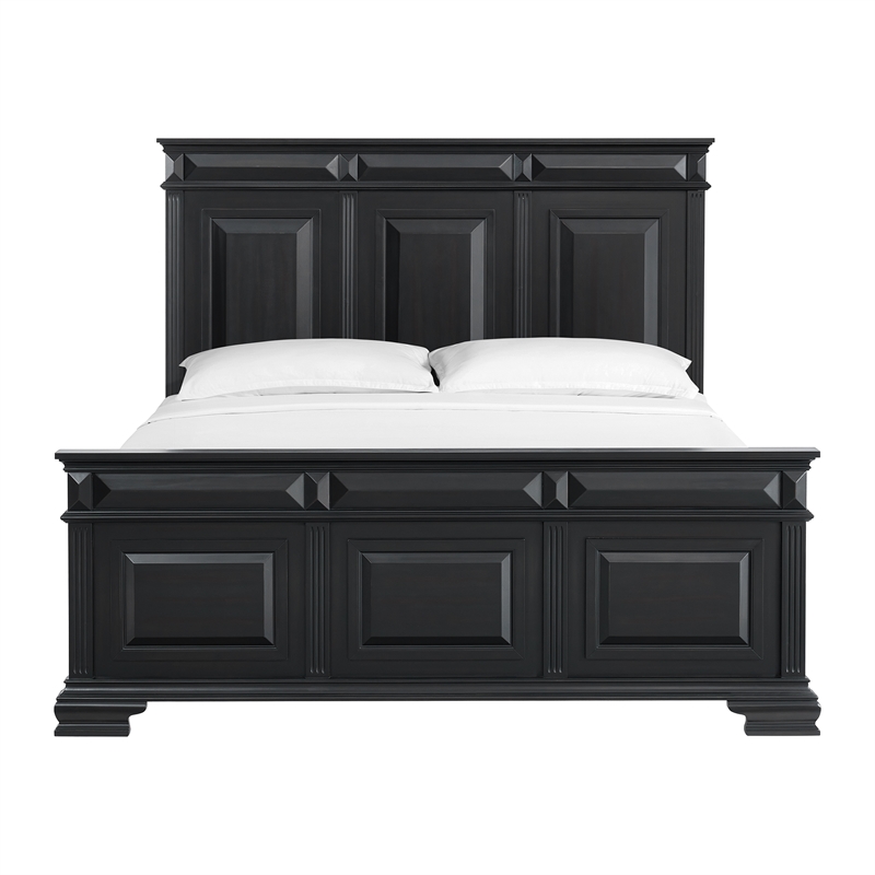 Picket House Furnishings Sumner King Panel Bed in Black