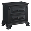 Picket House Furnishings Sumner 2-Drawer Nightstand with USB in Black