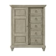 Picket House Furnishings Emiko 5-Drawer Door Chest in Light Gray