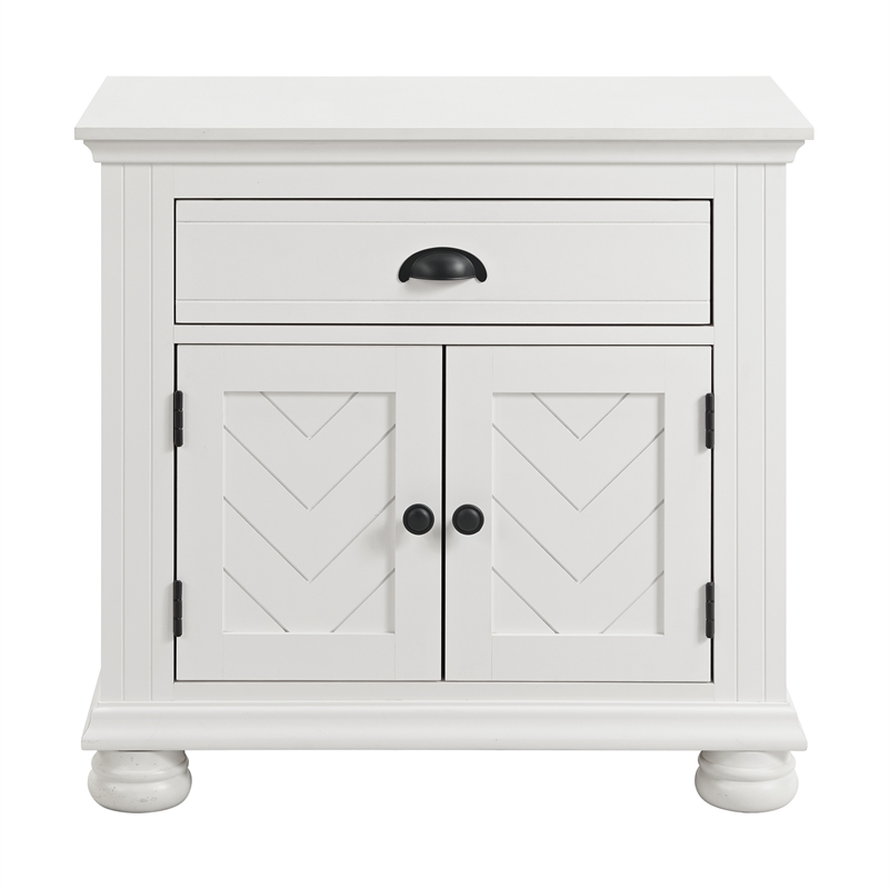 Picket House Furnishings Conaughey  1-Drawer Nightstand in White