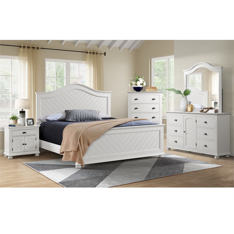 Picket House Furnishings Conaughey  1-Drawer Nightstand in White