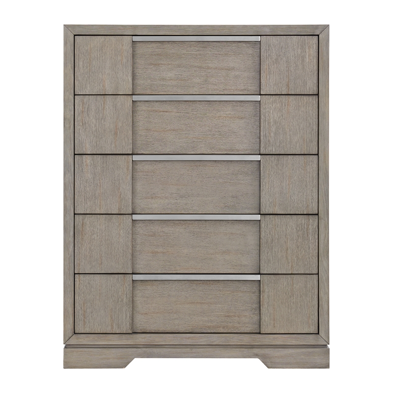 Picket House Furnishings Argo 5-Drawer Chest in Gray